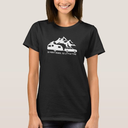 キャラバン旅好きの退職祝いに！冒険名言 Tシャツ (正面)