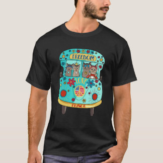 キャラバン ホリデーメーカー キャンピングカー 旅行 休暇 カメラ Tシャツ