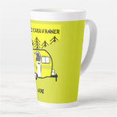 キャラバ退職したンのアートギフトは私のキャラバンツートンを愛する カフェラテマグ (右アングル)