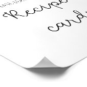 キャラフラワー – あなたのレシピカードはこちらポスター ポスター (角)