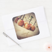 キャラメルのリンゴ スクエアシール (封筒)