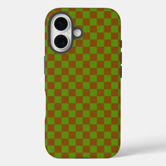キャラメルアップルの市松模様 Case-Mate iPhoneケース (裏面)
