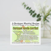 キャラメルアップルキャンディマルティーニレシピカードポストカード ポストカード (スタンド正面)