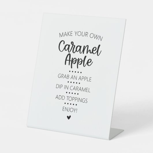 キャラメルアップルバー台座標識 台座サイン (正面)