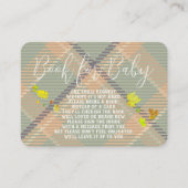 キャラメルアップル – グリーンブックベビー挿入カード プレイスカード (正面)