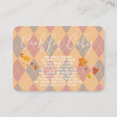 キャラメルアップル – ベビー挿入カード用のレッドブック プレイスカード (正面)