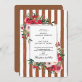 キャラメルカフェのウェディング招待状 招待状 (正面/裏面)