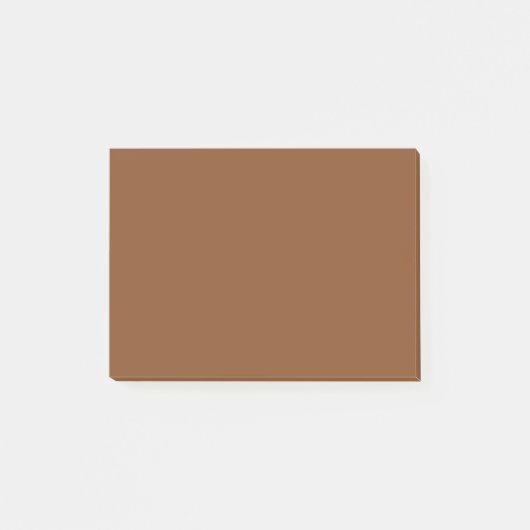 キャラメルカフェ無地のカラー ポストイット (正面)