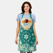 キャラメルキャンディズホリデーベーキングキャンディメイキング エプロン (着用した状態)