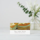 キャラメルケーキ,ケーキメーカー,ケーキストア 名刺 (スタンド正面)