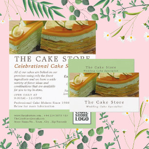 キャラメルケーキ,ケーキメーカー,ケーキストア 名刺