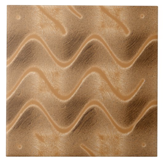 キャラメルスワール抽象芸術タイル タイル (正面)
