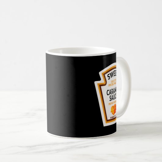 キャラメルソースハロウィーンのコスチューム2024家族おもしろい2024 コーヒーマグカップ (正面右)