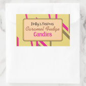 キャラメルファッジキャンディーラベル 長方形シール (バッグ)