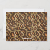 キャラメルフシアレオパードパーティの招待状 招待状 (裏面)