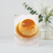 キャラメル入りプリンのクレームキャラメル型 ポストカード (スタンド正面)