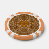 キャラメル フラクタル レース ポーカーチップ (シングル)