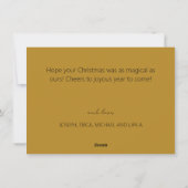 キャラメル ミニマリスト HAPPY NEW YEAR シーズンカード (裏面)