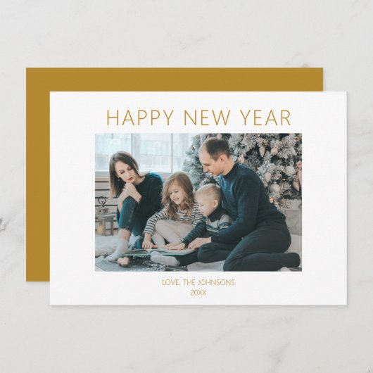 キャラメル ミニマリスト HAPPY NEW YEAR シーズンカード (正面/裏面)