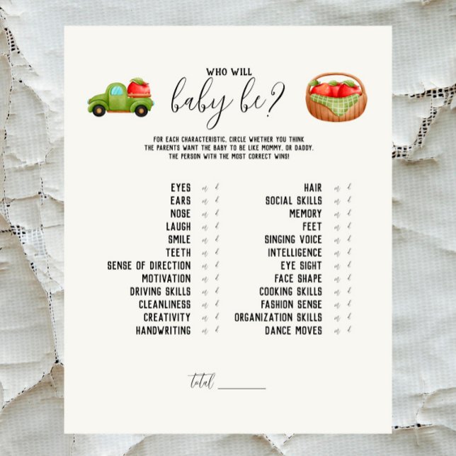 キャラメルApple – レッド誰がベビーになる？ゲーム (クリエイターアップロード済み)