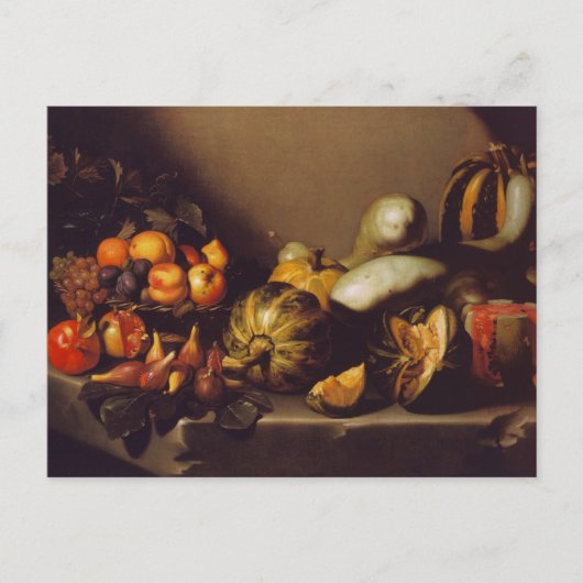 キャラヴァッジョ・ポストカードによるフルーツとスチル・ライフ ポストカード (正面)