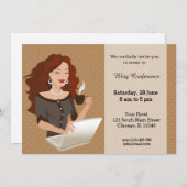 キャリアの女性 招待状 (正面/裏面)