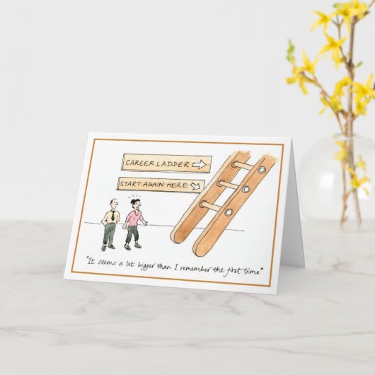 キャリアの梯子 カード (黄色い花)