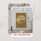 "キャリアを高める：ステップアップ、輝き、Pを取得 (正面/裏面)