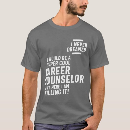 キャリアカウンセラーの役職のギフト Tシャツ (正面)