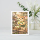 キャリアネズミの園芸店店員 ポストカード (スタンド正面)