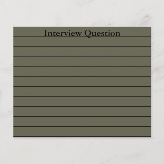 キャリア準備フラッシュカード (正面)