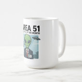 キャリア目標: エリア51の「月間最優秀社員」 コーヒーマグカップ (正面右)