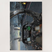 キャリアJigsawパズル1014 pcの戦闘機コックピット。 ジグソーパズル (縦)