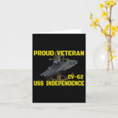 キャリアUSS独立Cv-62退役軍人デイファーザー カード (黄色い花)