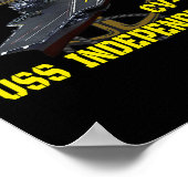 キャリアUSS独立Cv-62退役軍人デイファーザー ポスター (角)