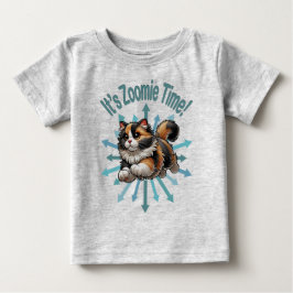 キャリコ猫のズーミータイム ベビーTシャツ