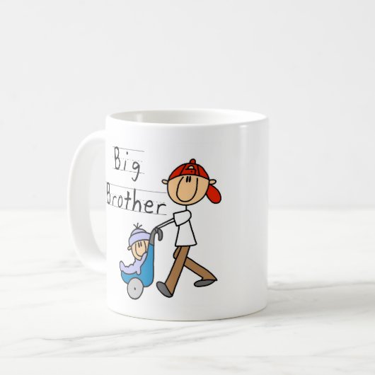 キャリッジお兄さんのTシャツおよびギフト コーヒーマグカップ (正面左)