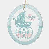 キャリッジはパーソナライズなオーナメントを待ちます セラミックオーナメント (左)