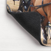 キャリッジを引っ張っている組の馬 マウスパッド (コーナー)