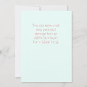 キャリッジ渦巻形の&ハート、ベビー有難うご注意 ノートカード (裏面)