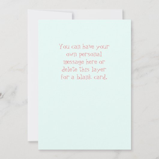 キャリッジ渦巻形の&ハート、ベビー有難うご注意 ノートカード (裏面)