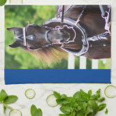 キャリッジ運転 キッチンタオル (折り畳み)