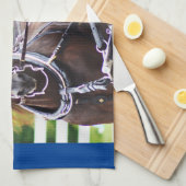 キャリッジ運転 キッチンタオル (四つ折り)