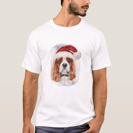 キャリバリーキングチャールズスパニエル犬クリスマスプレゼント Tシャツ