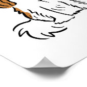 キャリバリーキングチャールズスパニエル犬ズ犬とテキスト ポスター (角)