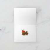 キャリバリーキングチャールズスパニエル犬メリークリスマス シーズンカード (内部)