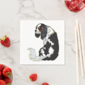 キャリバリーキングチャールズスパニエル犬 スタンダードカクテルナプキン (インサイチュ)