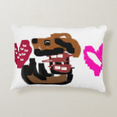 キャリバリーキングチャールズ可愛い アクセントクッション (裏面)