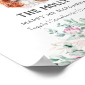 キャリバリーキングチャールズ犬のシグネチャードリンクサイン ポスター (角)