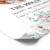 キャリバリーキングチャールズ犬のシグネチャードリンクサイン ポスター (角)